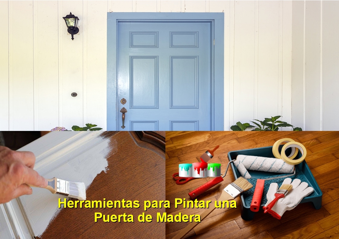 Herramientas para Pintar una Puerta de Madera